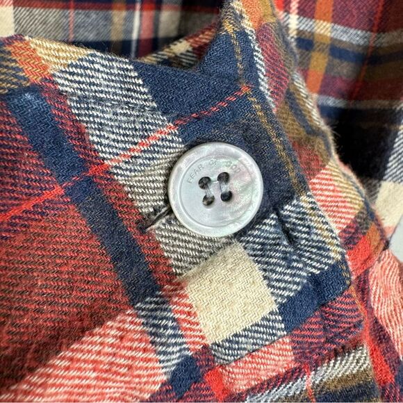 FOG Fear Of God Collection Two Plaid Flannel Button Up Shirt Large - Picture 6 of 6